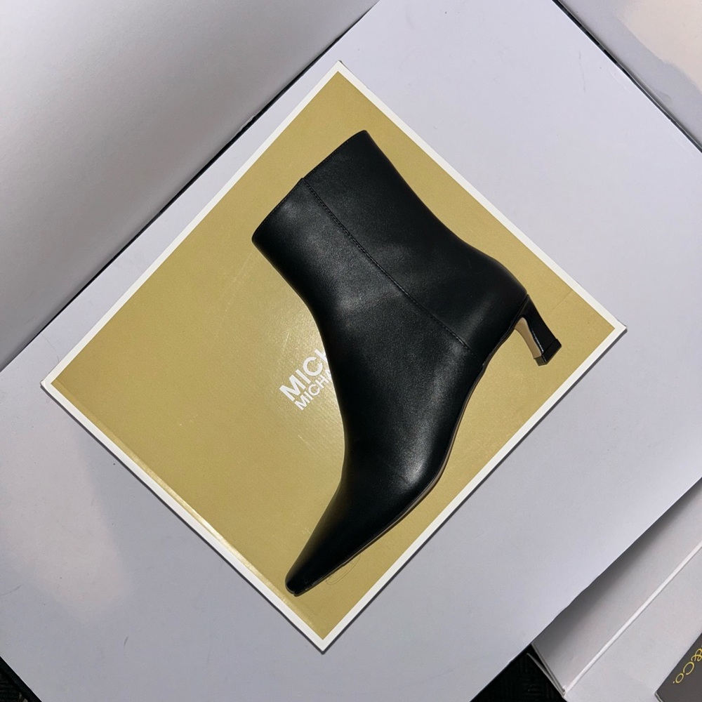 Michael Kors Sleek Black Heeled Boots